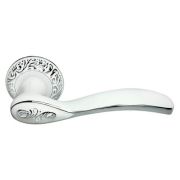 MH-36 CLP W/PC (белая эмаль/хром) Ручка дверная 