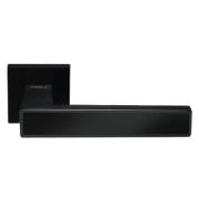 MH-48-S6 BL  (черный)  Ручка дверная на квадр.розе