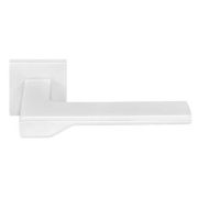 MH-49-S6 W  (белый)  Ручка дверная   на квадр.розе