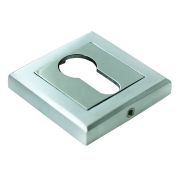 Накладка на евроцилиндр  МН-КН S SC/CP    (мат.хро