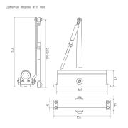 Доводчик «НОРА-М» № 3S бол. 603 80 кг /Белый/ Моро