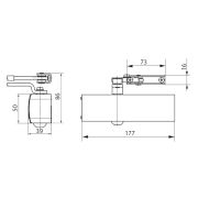 Доводчик Geze TS 1500 в комплекте со стандарт.тяго