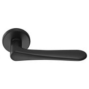 AULA R5 NERO, ручка дверная на розетке 7мм, цвет -