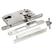 L 1885 SN замок с ригелем под цилиндр,цвет никель